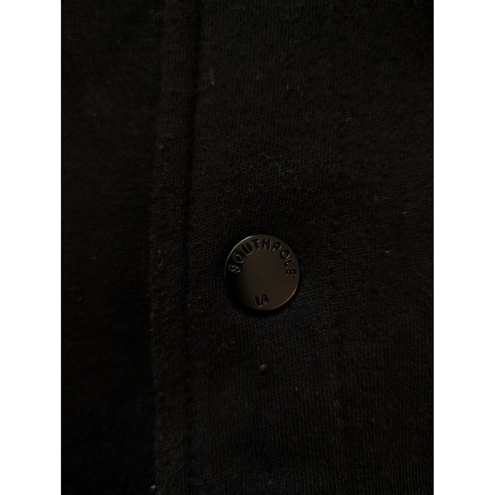Southpole Mens‎ Black Varsity Jacket MCMXCI S Logo Athletic Style XL y2k - Picture 5 of 6